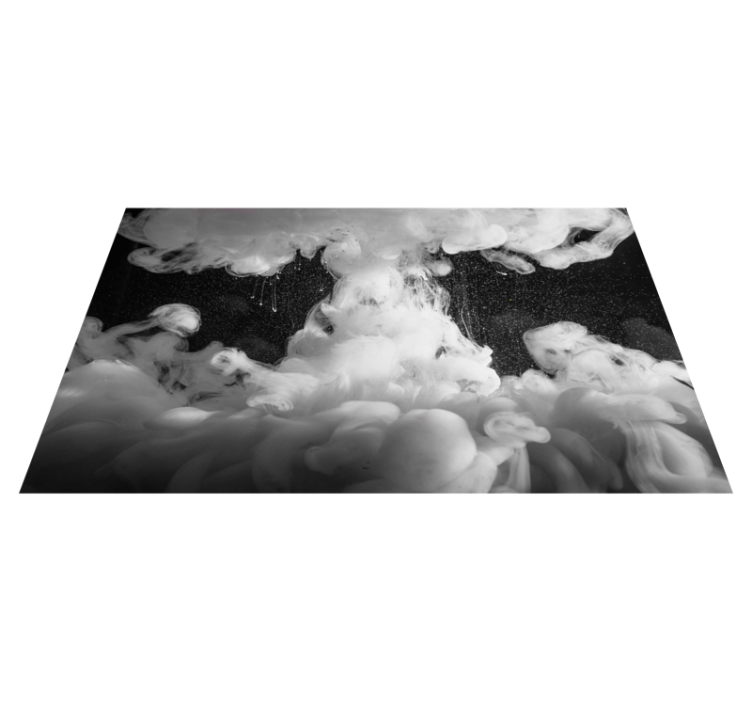 Fluffy Cloud Formation kids vinyl rug - TenStickers