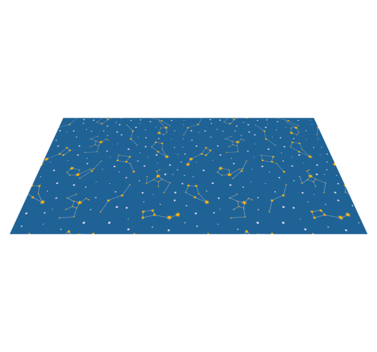 Celestial Night Sky star vinyl rug - TenStickers