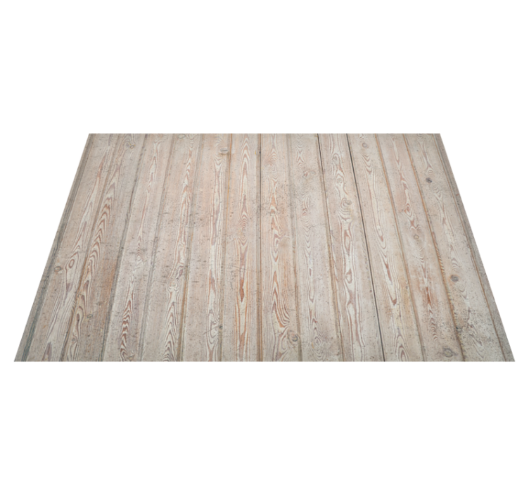 Light brown planks wood effect vinyl rug - TenStickers