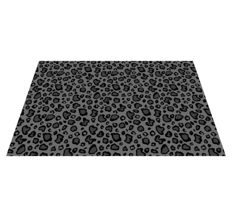 Leopard Skin Aesthetic animal print vinyl rug - TenStickers