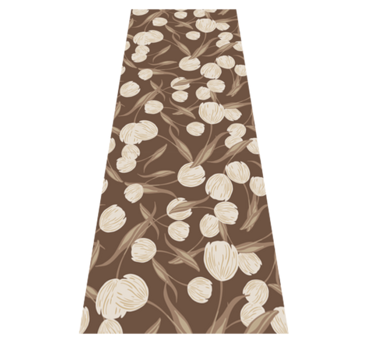 Elegant Design floral vinyl rug - TenStickers