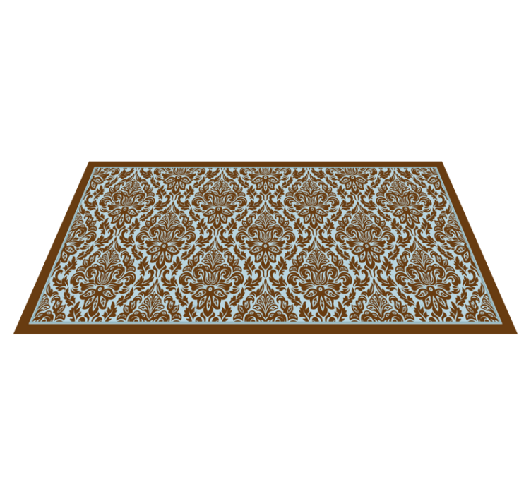 Elegant floral arrangement vintage vinyl rug - TenStickers