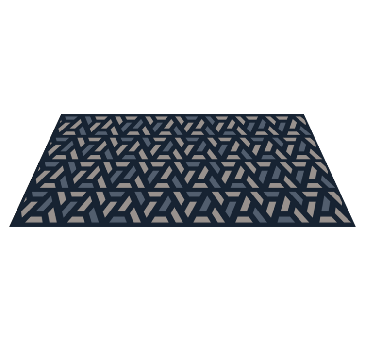 Interlocking Angles geometric rug - TenStickers