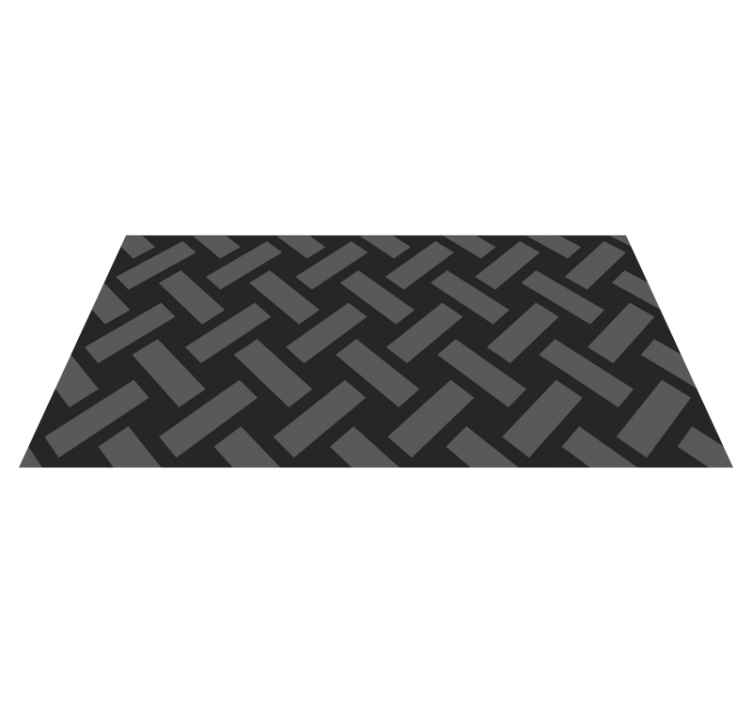 Geometric black squared pattern geometric rugs - TenStickers