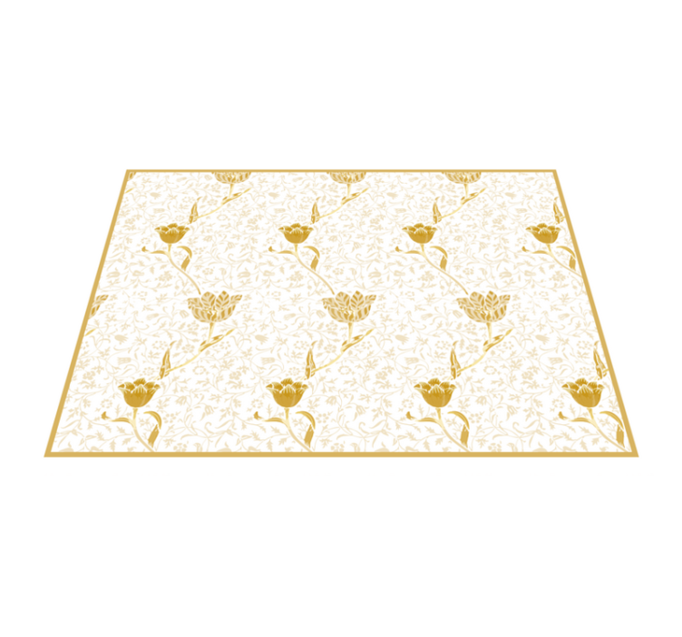 Floral Elegance flower rug - TenStickers
