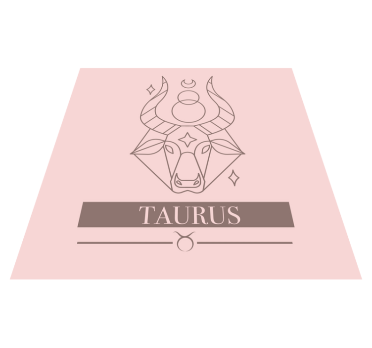 Taurus Zodiac Sign custom rug - TenStickers