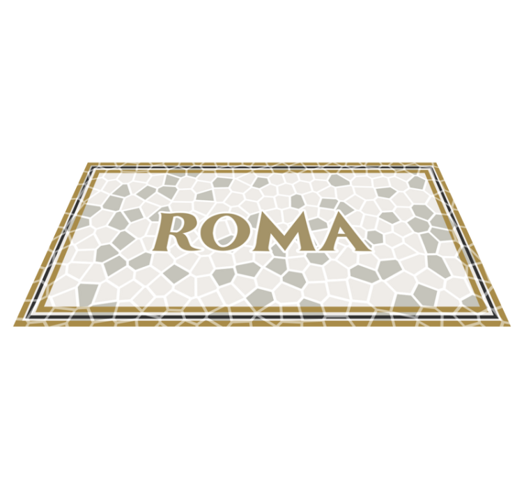 Personalized Roma custom floor mat - TenStickers