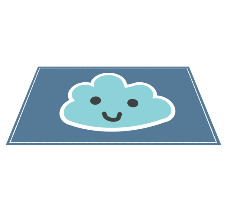 Smiling Cloud Design playroom carpet - TenStickers