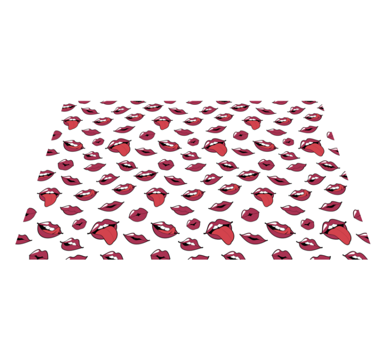 Pop Art Lips rug for teens - TenStickers