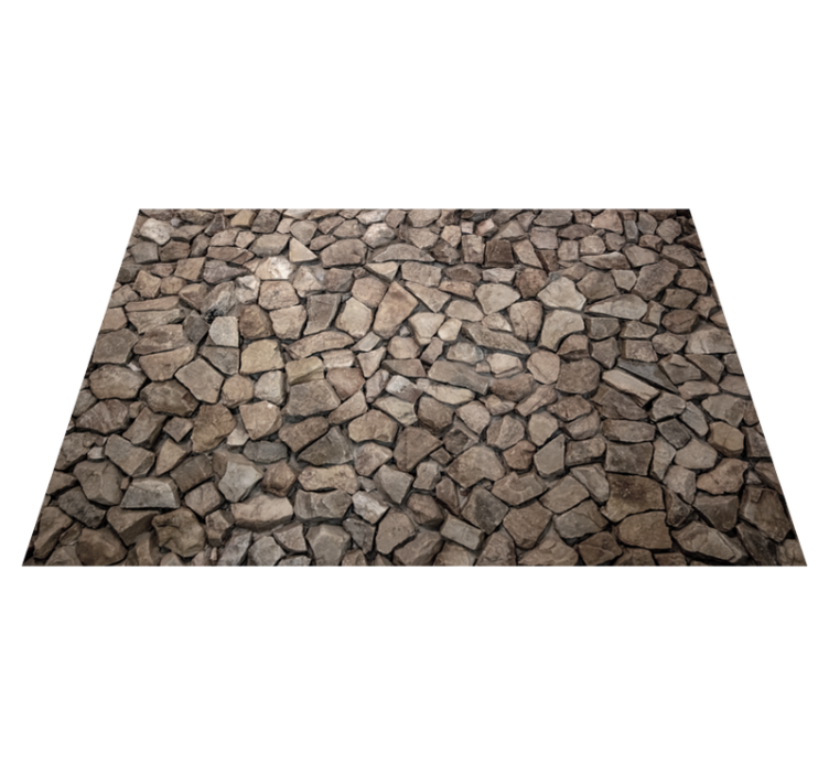 Cobblestone Pathway stone effect vinyl rug - TenStickers