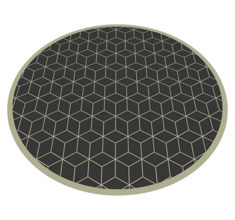 Geometric Patterned Circular Accent geometric rugs - TenStickers