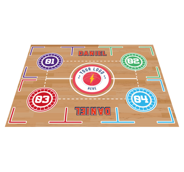 basket training  rectangular rug - TenStickers