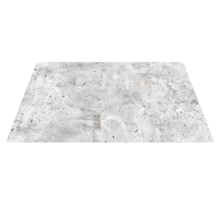 Gray concrete effect dining room rug - TenStickers