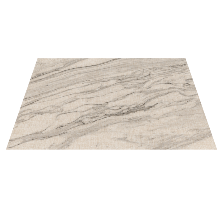 Ivory shades with black details marble vinyl rug - TenStickers