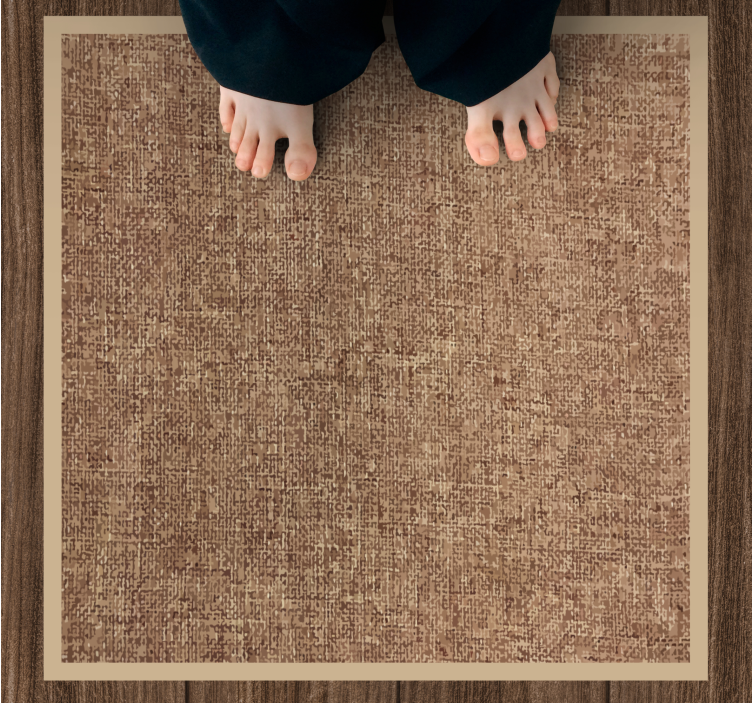 Warm Earthy Hues textured vinyl rug - TenStickers