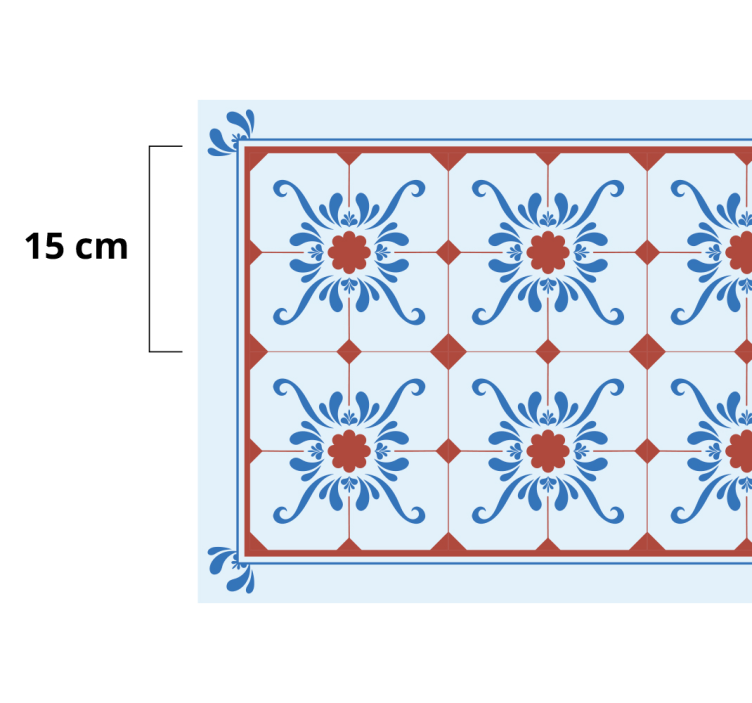 Ornamental Tile tile carpet - TenStickers