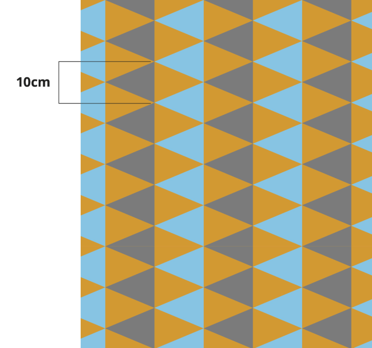 Triangular Composition geometric vinyl rug - TenStickers