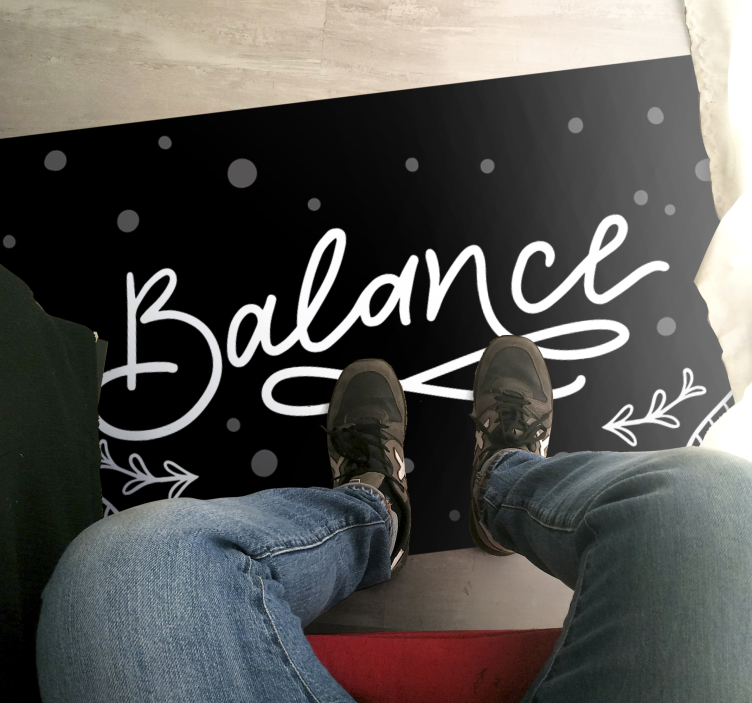 Balance design custom rug - TenStickers