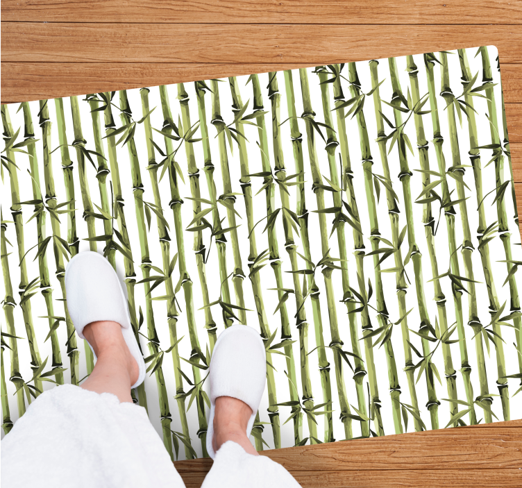 Bamboo Serenity nature vinyl rug - TenStickers