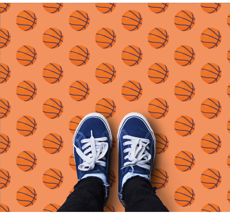 Basketball Concept game vinyl rug - TenStickers