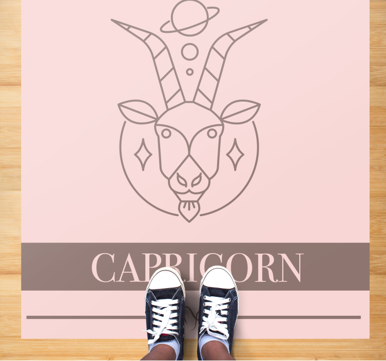 Capricorn Illustration custom rug - TenStickers