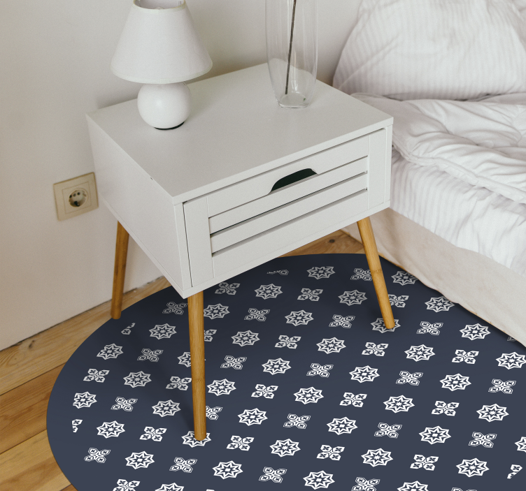 Celestial Patterns star vinyl rug - TenStickers