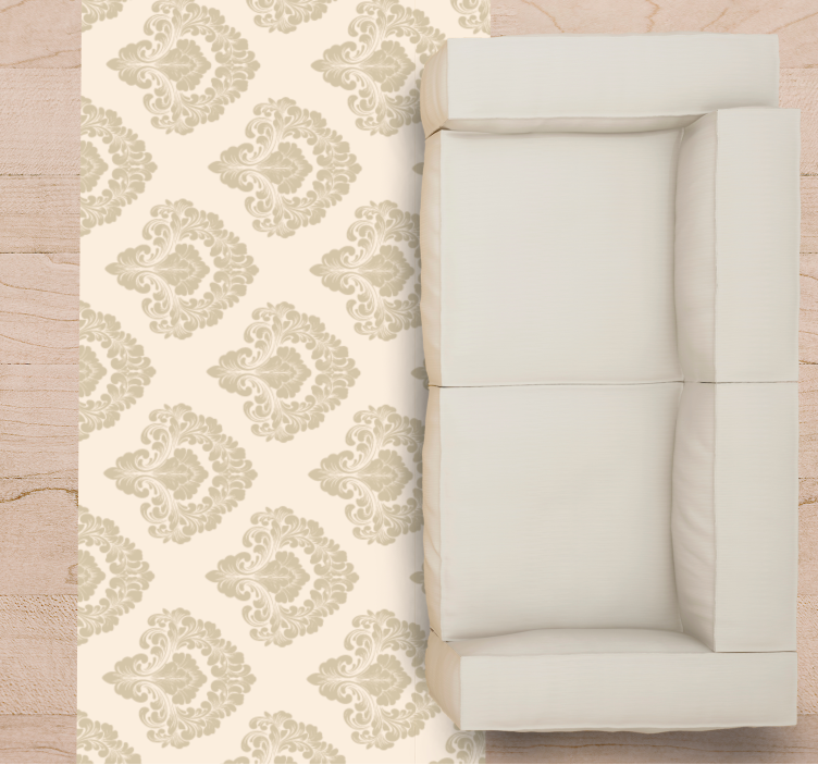 Classic Ornate Pattern modern vinyl rug - TenStickers