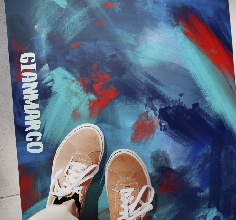 Colors and name teen vinyl rug - TenStickers