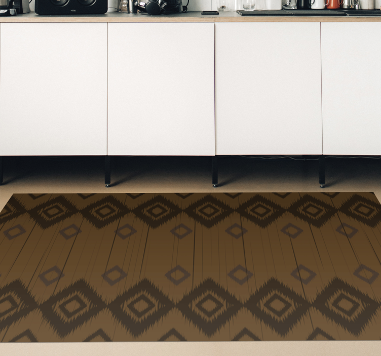 Cultural Geometric Element ethnic vinyl rug - TenStickers