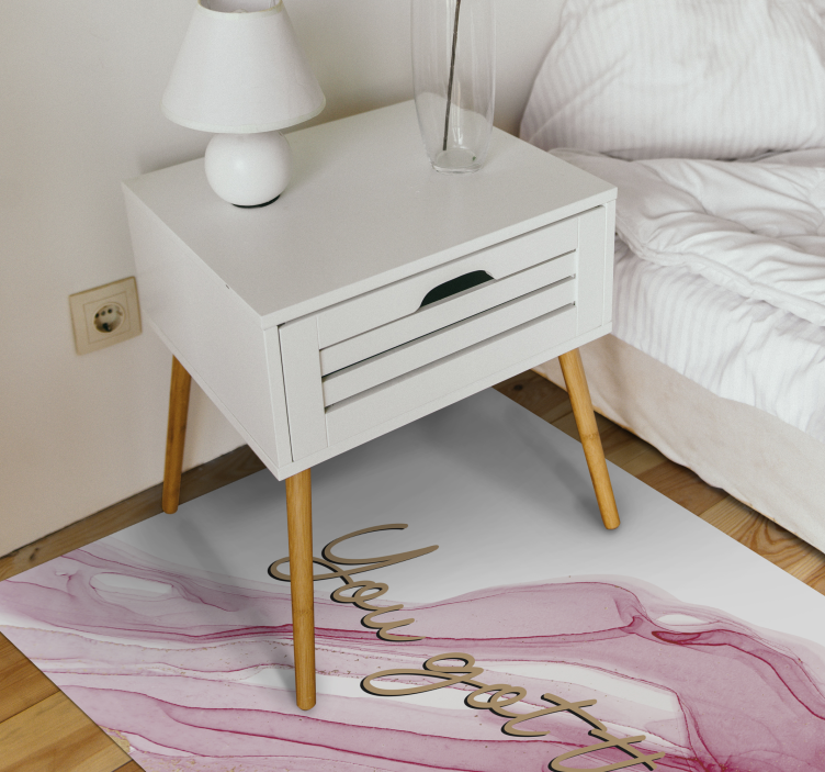 Custom rug with a stunning marble effect - TenStickers