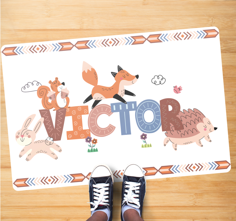 Customizable Critters custom floor mat - TenStickers