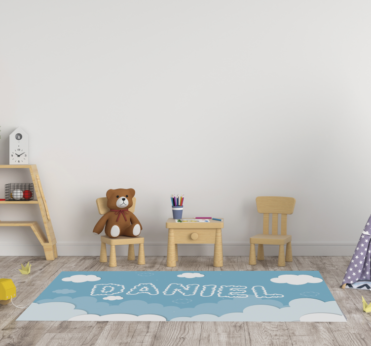 Gorgeous customizable sky  babies vinyl rug - TenStickers