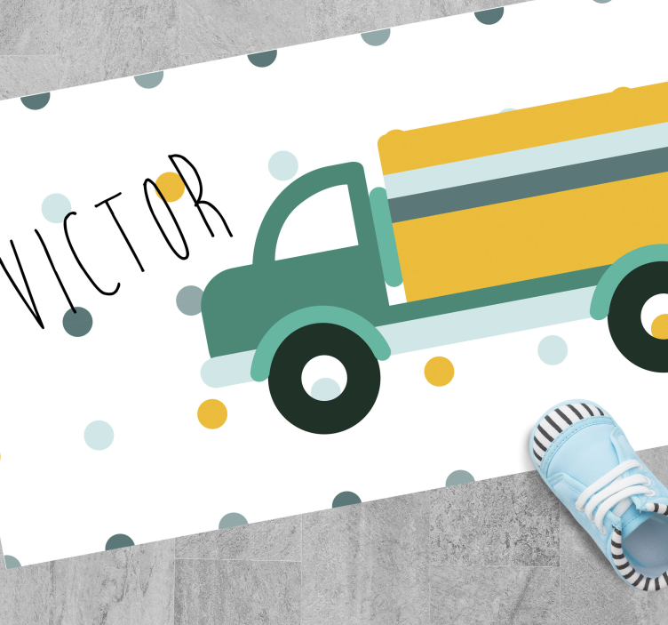 Customizable Truck custom vinyl rug - TenStickers