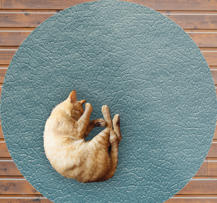 Textured vinyl rug in cracked teal finish - TenStickers