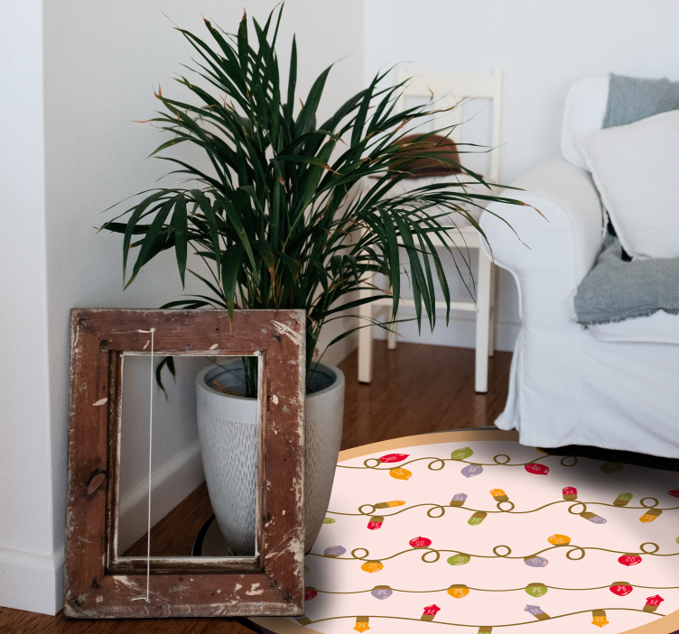 Festive Garland event vinyl rug - TenStickers