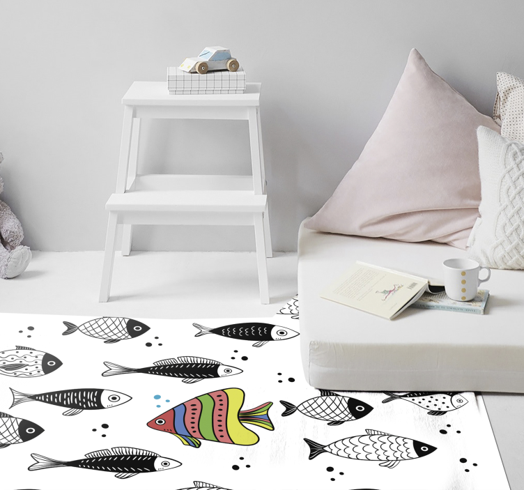 Fish Pattern animal vinyl rug - TenStickers
