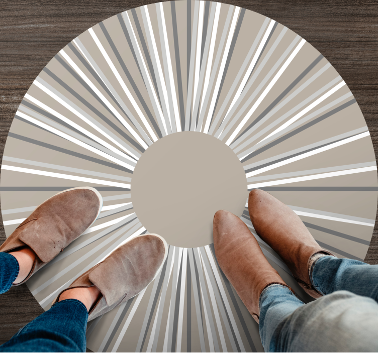 Geometric Burst Circular Pattern geometric rugs - TenStickers