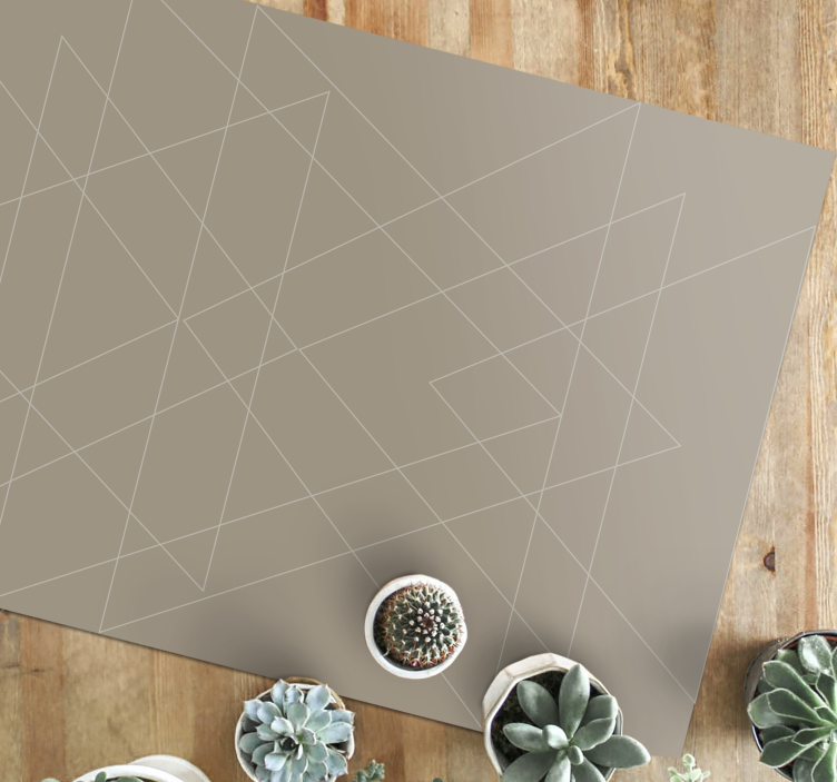 Geometric Patterned Mat modern vinyl rug - TenStickers