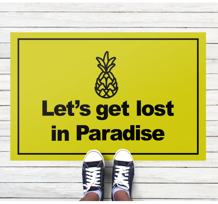 Get Lost Paradise custom rug - TenStickers
