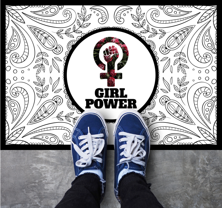 Girl Power Statement custom rug - TenStickers