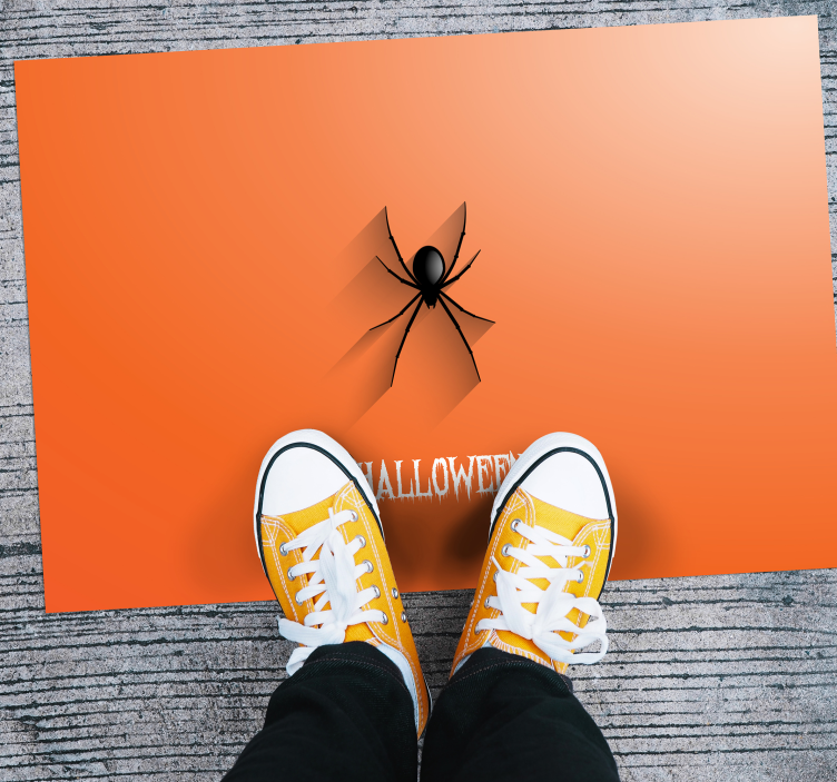 Halloween Spider halloween vinyl rug - TenStickers