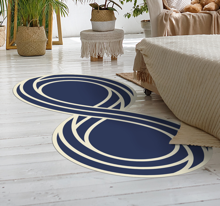 Infinity Symbol modern rug - TenStickers