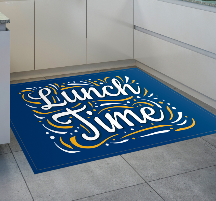 Lunch Time Swirls custom rug - TenStickers
