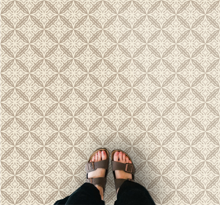 Mosaic Composition tile vinyl rug - TenStickers