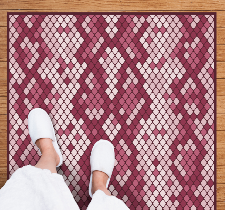 Mosaic Patterns textured vinyl rug - TenStickers