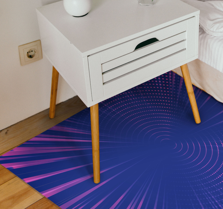 Optical Radiance geometric vinyl rug - TenStickers