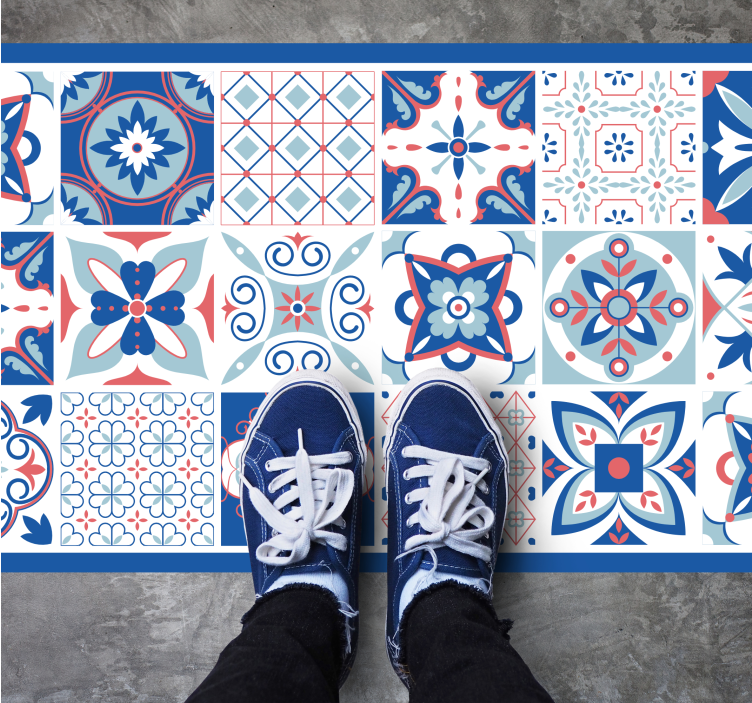 Ornamental Tiles tile carpet - TenStickers
