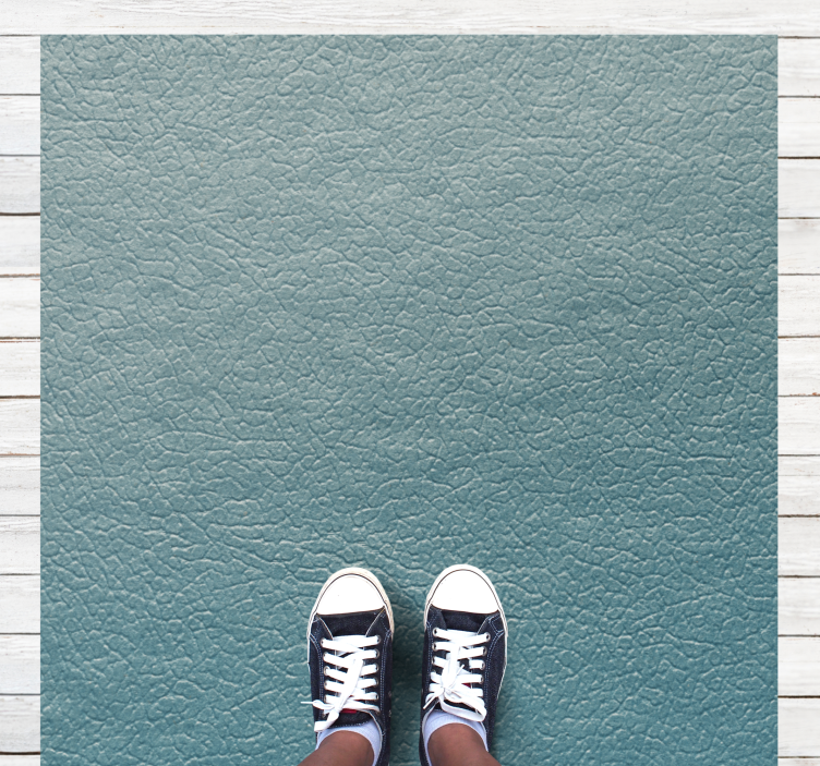 Textured Aqua Finish textured vinyl rug - TenStickers