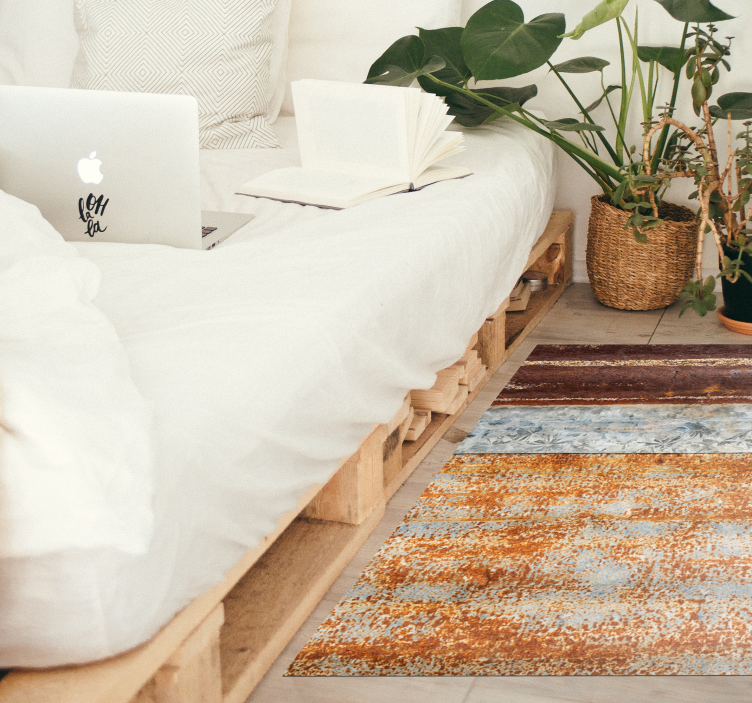 Rustic Elegance textured vinyl rug - TenStickers