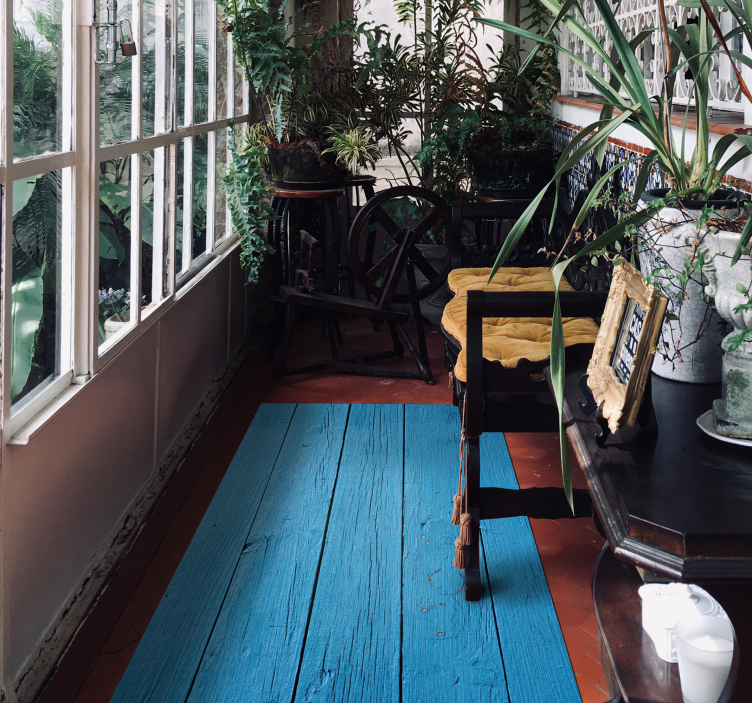 Rustic Plank Pattern wood effect vinyl rug - TenStickers